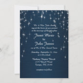 Charming Star Struck Wedding | Navy Blue Kaart (Voorkant)