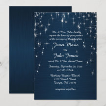 Charming Star Struck Wedding | Navy Blue