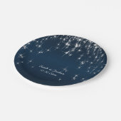 Charming Star Struck Wedding | Navy Blue Papieren Bordje (Gekanteld)