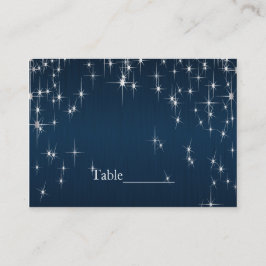 Charming Star Struck Wedding | Navy Blue Plaatskaartje