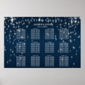 Charming Star Struck Wedding - Seating Chart Poster (Voorkant)