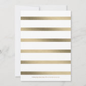 Charming Stippen Faux Folie Afstuderen kondiging Aankondiging (Achterkant)