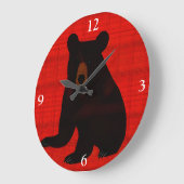 Charming Story Book Black Beer Cub Grote Klok (Hoek)