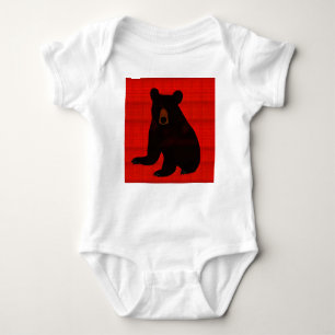 Charming Story Book Black Beer Cub Romper