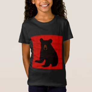 Charming Story Book Black Beer Cub T-shirt