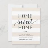 Charming Stripe | Verplaatsingsaankondiging Aankondiging (Voorkant)