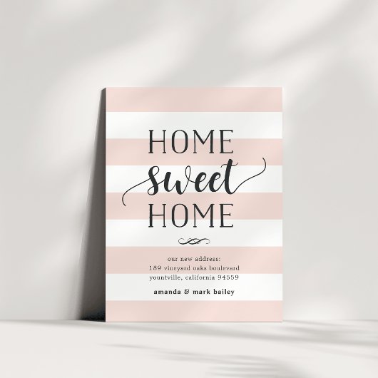 Charming Stripe | Verplaatsingsaankondiging Aankondiging