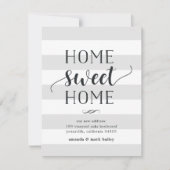 Charming Stripe | Verplaatsingsaankondiging Aankondiging (Voorkant)