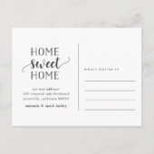 Charming Stripe | Verplaatsingsaankondiging Aankondigingskaart (Achterkant)