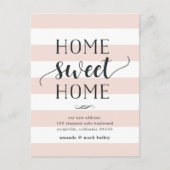 Charming Stripe | Verplaatsingsaankondiging Aankondigingskaart (Voorkant)