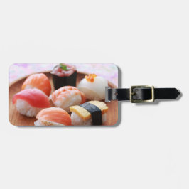Charming Sushi Set – Soft Pastel Luggage Tag Bagagelabel
