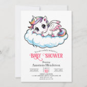 Charming Sweet Unicorn Baby Shower Kaart (Voorkant)