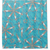 Charming Sychronized Swimming Douchegordijn (Voorkant)