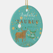 Charming Taurus Zodiac Keramisch Ornament (Rechts)