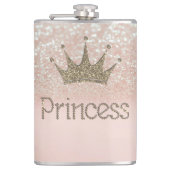 Charming, Tiara, Princess, Glitter Bokeh Heupfles (Voorkant)