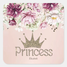 Charming Tiara, prinses, Floral Sleutelhanger