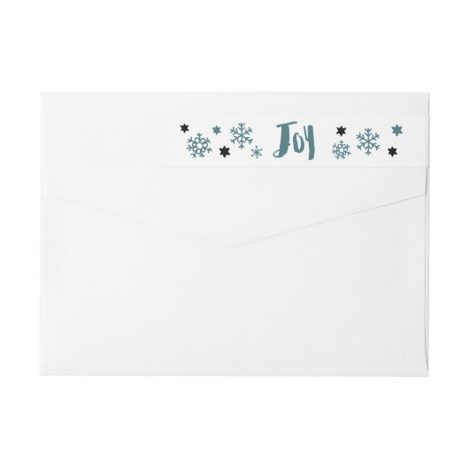 Charming Trendy Joy Blue Green Holiday (Achterkant)