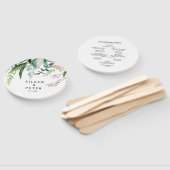 Charming Tropical Floral and Greenery Wedding Handwaaier (Niet-gemonteerd)