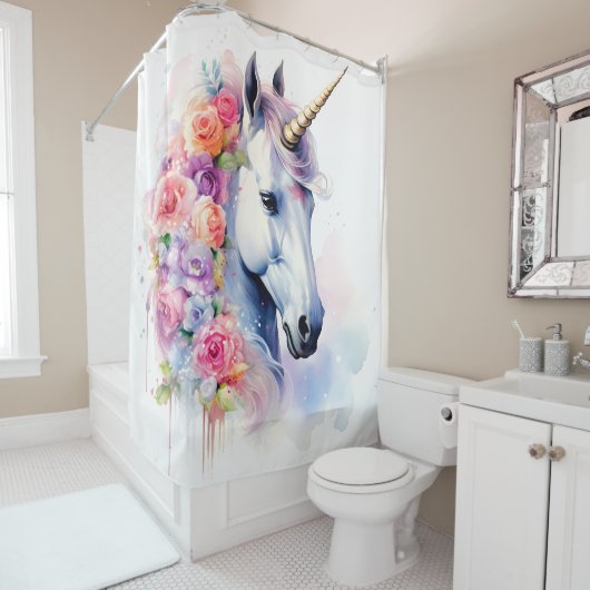 Charming Unicorn Douchegordijn (In situ)