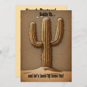 Charming Vintage Cactus Kaart (Voorkant / Achterkant)