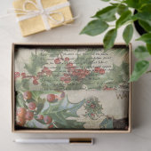 Charming Vintage Kerstmis Ephemera Collage Tissuepapier (Geschenk)
