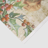 Charming Vintage Kerstmis Ephemera Collage Tissuepapier (Detail)