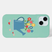 Charming Watering Can with Bright Spring Flowers Case-Mate iPhone Case (Achterkant (horizontaal))