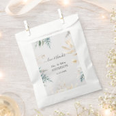 Charming Waterverf Greenery Gold Wedding Bedankzakje (Geknipt)