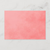 Charming Wedding Accommodations Pink Floral Informatiekaartje (Achterkant)