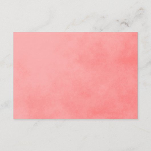 Charming Wedding Accommodations Pink Floral Informatiekaartje (Achterkant)