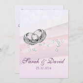 Charming Wedding Rings | repetitief diner Kaart (Voorkant / Achterkant)