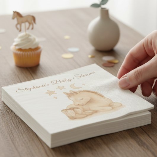 Charming Western Baby Horse – Shower Servet