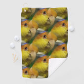 Charming White Bellied Caique Parrot Golfhanddoek (Insitu)