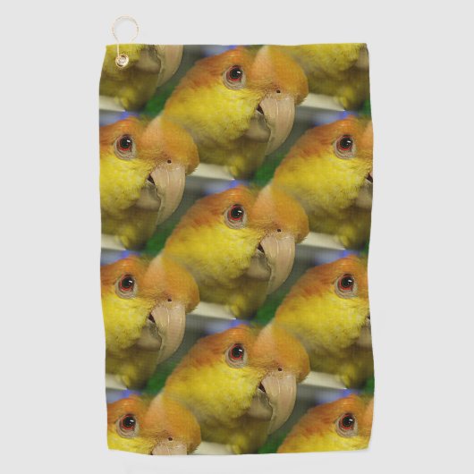 Charming White Bellied Caique Parrot Golfhanddoek (Voorkant)