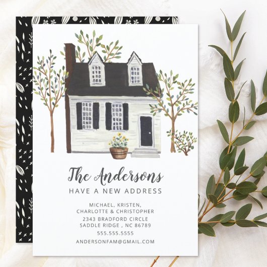 Charming White Cape House | Verplaatsingsaankondig Kaart