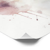 Charming White Sapsali Dog Waterverf Portret Perfect Poster (Hoek)