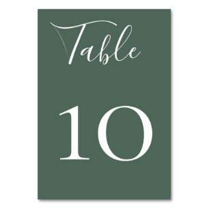 Charming Wildwood Table Number Kaart