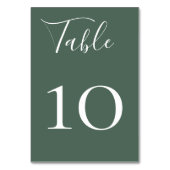 Charming Wildwood Table Number Kaart (Achterkant)