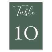 Charming Wildwood Table Number Kaart (Voorkant)