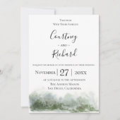 Charming Wildwood Wedding Uitnodiging (Voorkant)