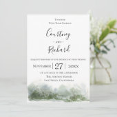 Charming Wildwood Wedding Uitnodiging (Staand voorkant)