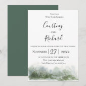 Charming Wildwood Wedding Uitnodiging (Voorkant / Achterkant)