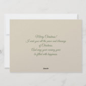 Charming winter scene with animals Merry Christmas Feestdagenkaart (Achterkant)