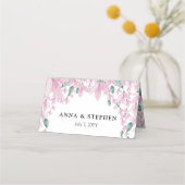 Charming Wisteria Floral Place Card Plaatskaartje (Achterkant)