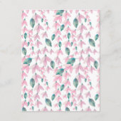 Charming Wisteria Floral Wedding Details Informatiekaartje (Achterkant)