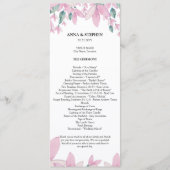Charming Wisteria Floral Wedding Programme Programmakaart (Voorkant)