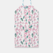 Charming Wisteria Pink Floral Cadeaulabel (Achterkant)