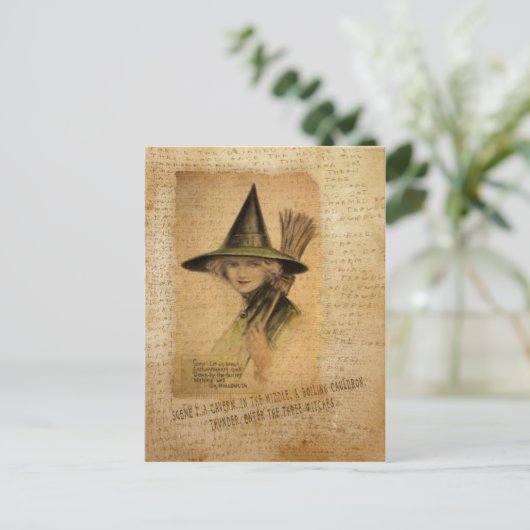 Charming Witch Briefkaart (Staand voorkant)