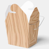 Charming Wood Pattern Celebration Take Out Bedankdoosjes (Open)