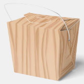 Charming Wood Pattern Celebration Take Out Bedankdoosjes (Achterkant)
